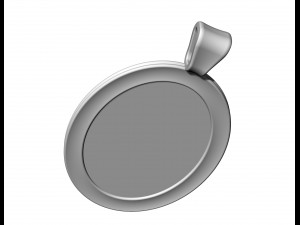 Dragon oval pendant Modèles 3D en vedette