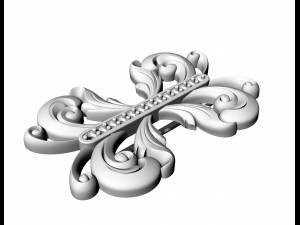 Brilliant fantasy brooch Modèles 3D en vedette