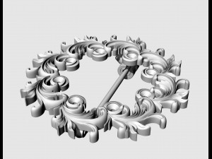 Leaves brooch with gems Model Cetak 3D