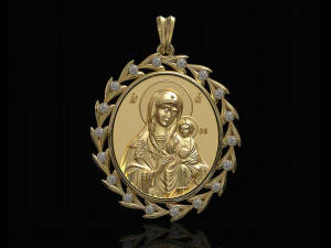 Кулон Ісус з Марією 3D Принт Модель