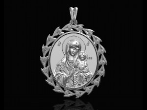 Jesus with Mary pendant 3D 打印模型