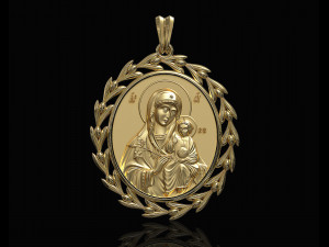 Jesus with Mary pendant 3D 打印模型