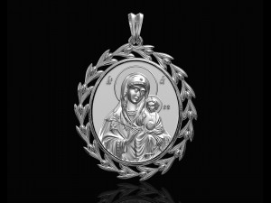 Jesus with Mary pendant 3D 打印模型