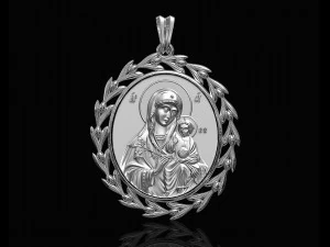 Кулон Ісус з Марією 3D Принт Модель