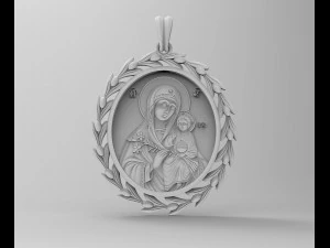 Кулон Ісус з Марією 3D Принт Модель