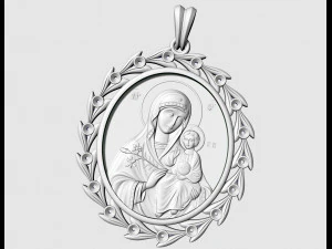 Кулон Ісус з Марією 3D Принт Модель