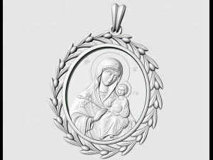 Кулон Ісус з Марією 3D Принт Модель