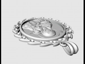 Jesus with Mary pendant 3D 打印模型