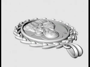 Кулон Ісус з Марією 3D Принт Модель