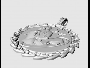 Wedding pendant 3D Print Model