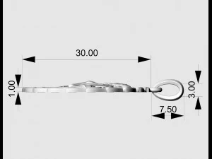 Весільний кулон 3D Принт Модель