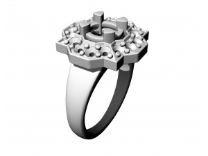 Fancy earrings with gems 3D Принт Модель