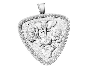 Jungle pendant-Five animals 3D Print Model