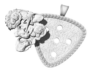 Jungle pendant-Five animals Modello di stampa 3D