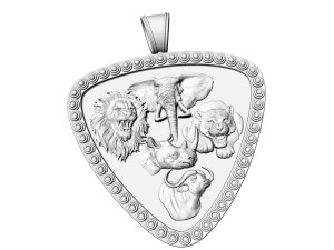 Jungle pendant-Five animals Modello di stampa 3D