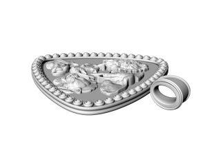 Jungle pendant-Five animals 3D Print Model