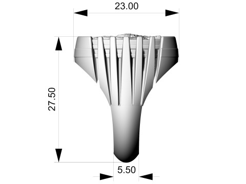 Wolf profile ring 3D 打印模型