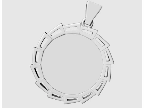 タイガーヘッドペンダント 3Dプリントモデル