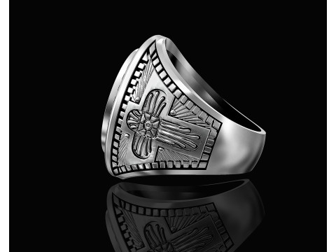 Mary with Jesus child ring 3D Принт Модель