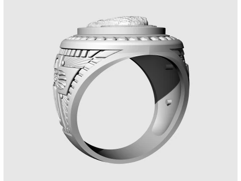 Mary with Jesus child ring 3D Print Model
