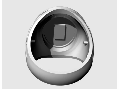 Mary with Jesus child ring 3D Print Model
