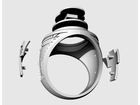 Mary with Jesus child ring 3D Print Model