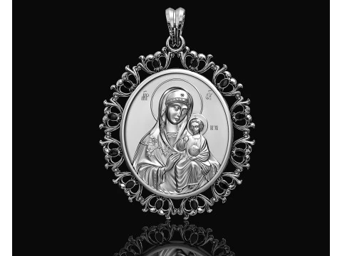 Кулон Ісус з Марією v2 3D Принт Модель