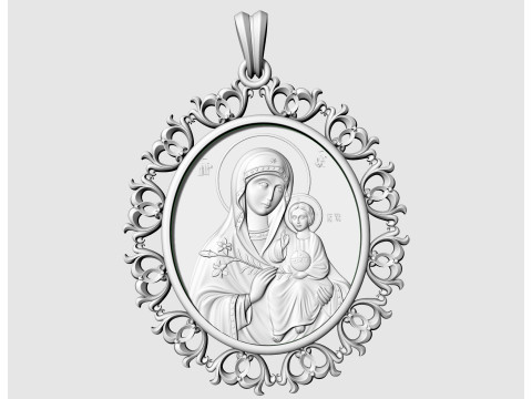 Jesus with Mary pendant v2 Modèles 3D en vedette