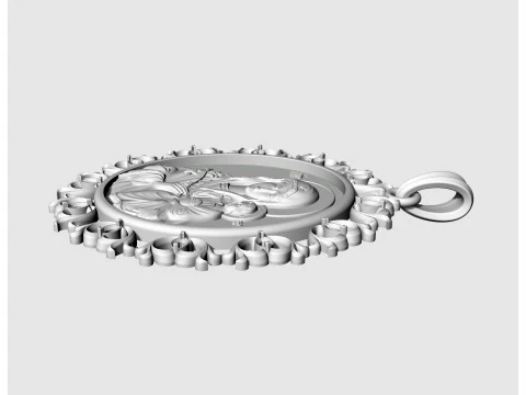 Кулон Ісус з Марією v2 3D Принт Модель