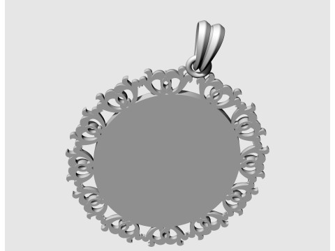 Jesus with Mary pendant v2 Modèles 3D en vedette