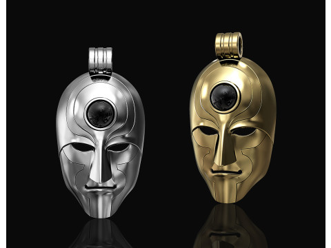 Amon mask pendant 3Dプリントモデル