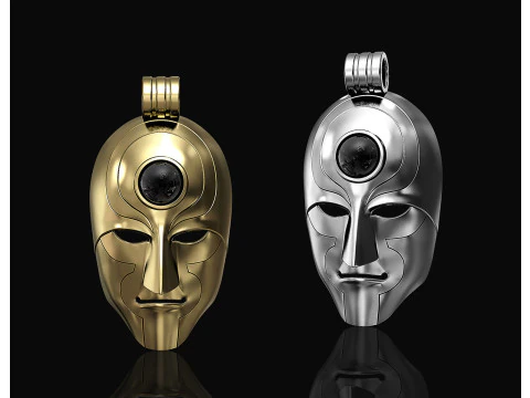 阿蒙面具吊坠 3D 打印模型