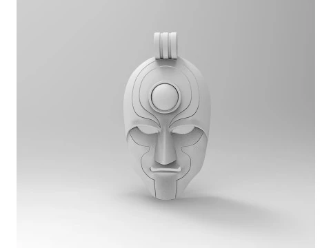 阿蒙面具吊坠 3D 打印模型