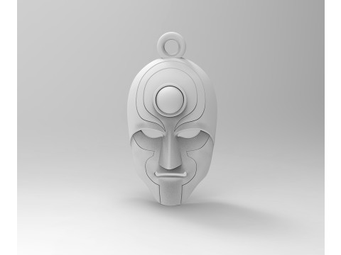 Amon mask pendant 3Dプリントモデル