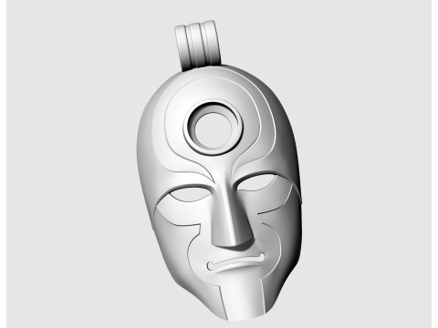 Amon mask pendant 3Dプリントモデル