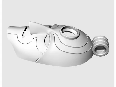 阿蒙面具吊坠 3D 打印模型