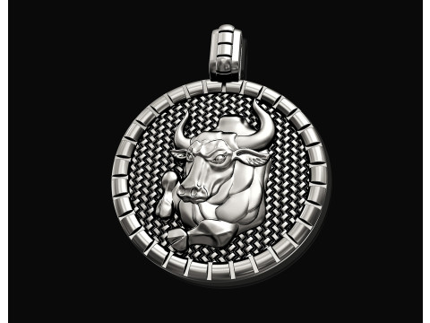 Taurus - Zodiac pendant 3D 프린트 모델