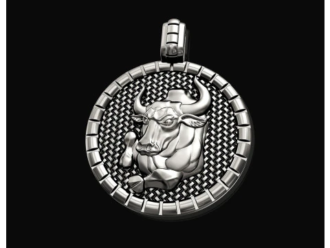 Taurus - Zodiac pendant 3D Print Model