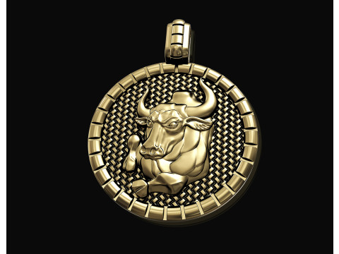 Taurus - Zodiac pendant 3D 프린트 모델