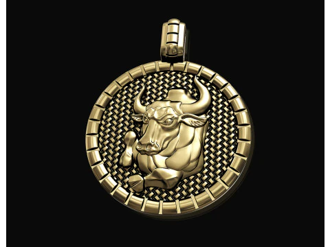 Taurus - Zodiac pendant 3D Print Model