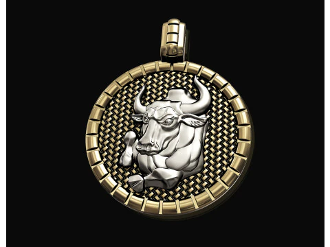 Taurus - Zodiac pendant 3D Print Model