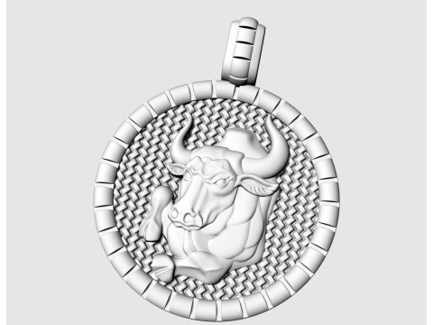 Taurus - Zodiac pendant 3D 프린트 모델