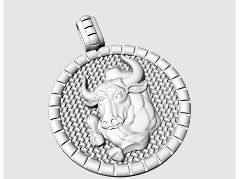 Taurus - Zodiac pendant 3D 프린트 모델