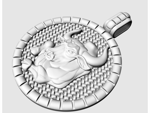 Taurus - Zodiac pendant 3D 프린트 모델