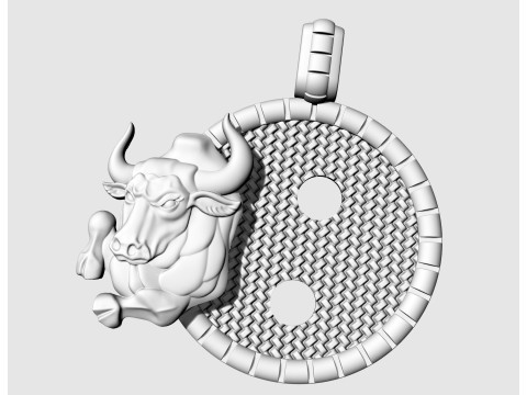 Taurus - Zodiac pendant 3D 프린트 모델