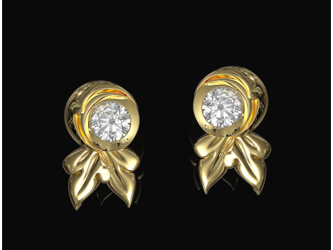 Gemstone earrings Modelo de impresión 3D