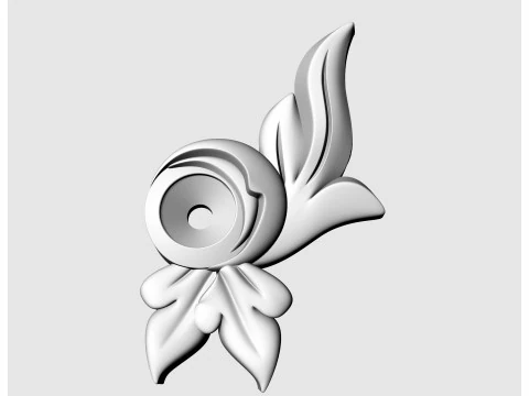 Сережки з дорогоцінним камінням 3D Принт Модель