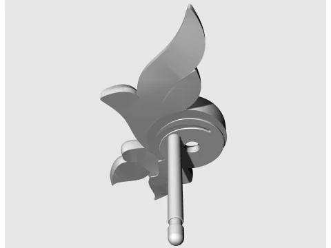 Сережки з дорогоцінним камінням 3D Принт Модель