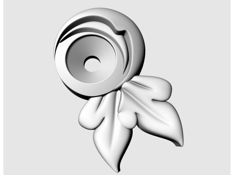 Gemstone earrings 3D Print Model