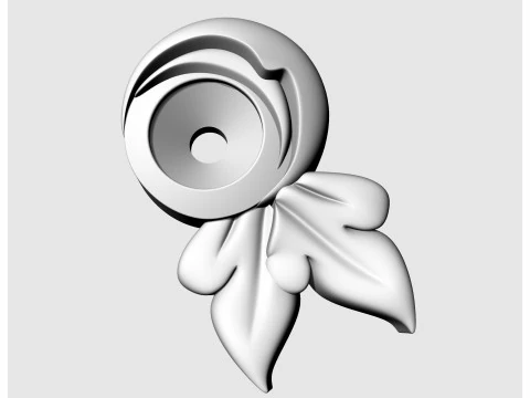 Сережки з дорогоцінним камінням 3D Принт Модель